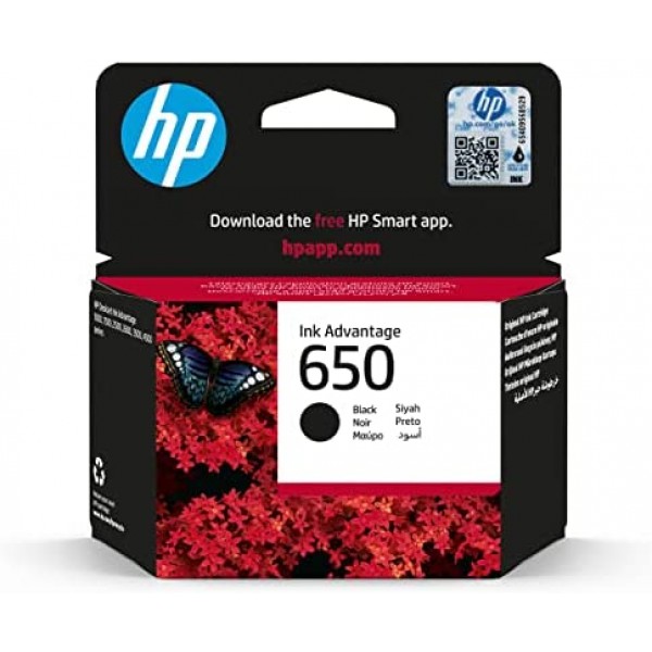 HP 650 Siyah Orjinal Kartuş