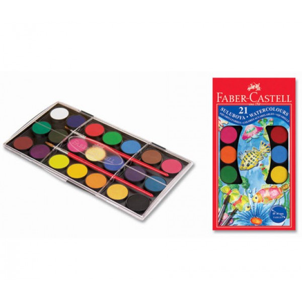 Faber-Castell 21 Renk  Sulu Boya