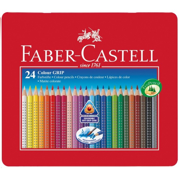 Faber Castell 24 Renk Kuru Boya Kalemi 