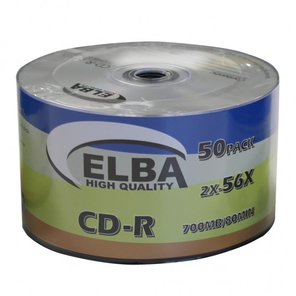 Elba Cd-R 700Mb 80Dk. 56X 50Li Shrink Boş Cd(Printable)