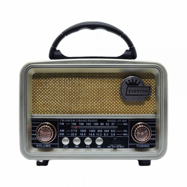 Everton RT-860 Bluetooth FM-USB-SD Card Nostalji Radyo
