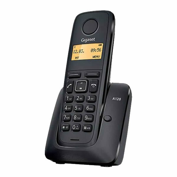 Gigaset A120 Siyah 50 Işıklı Ekran 50 li Rehber Dect Telefon